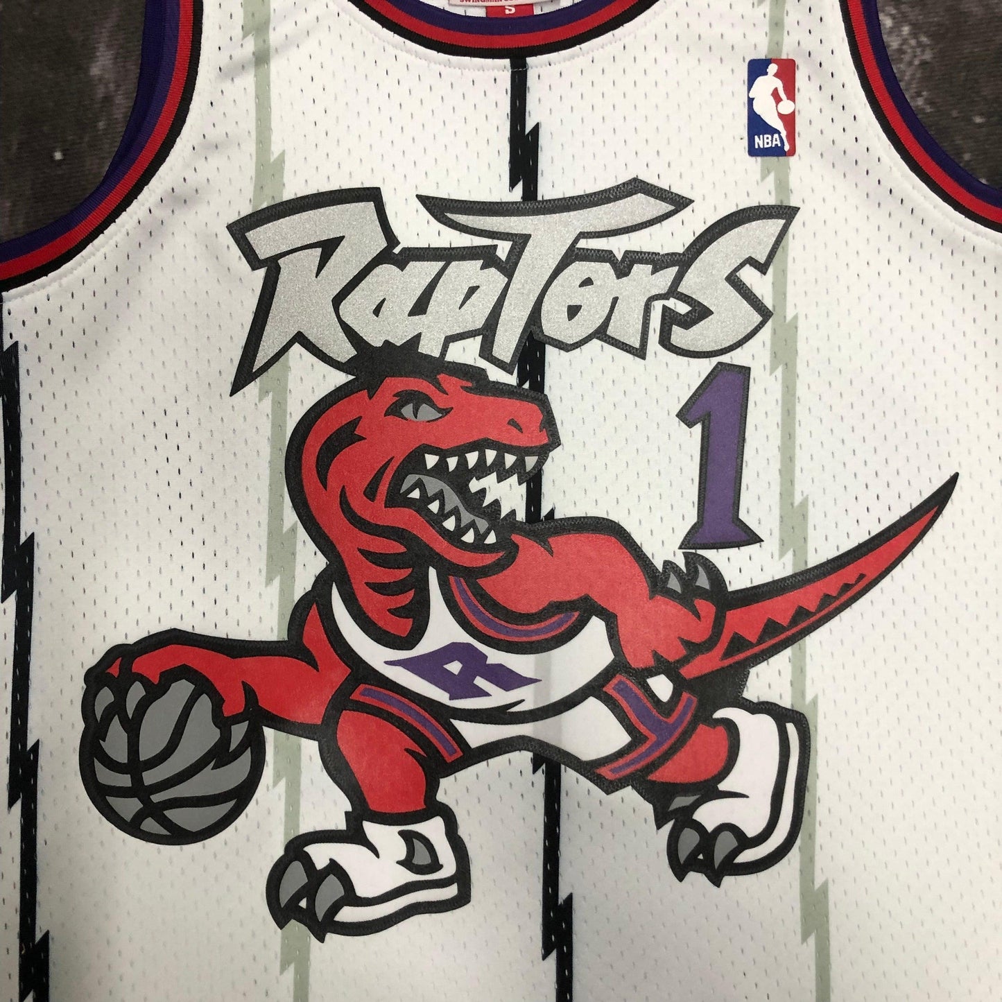 Swingman Toronto Raptors Mitchell & Ness Hardwood Classics 1998/99 White Jersey