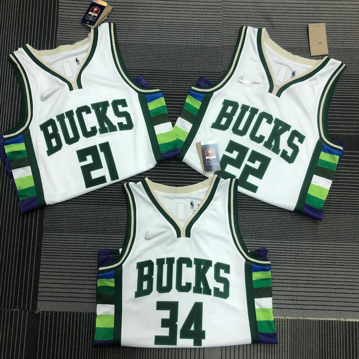 Milwaukee Bucks City Edition Diamante 75th Jersey