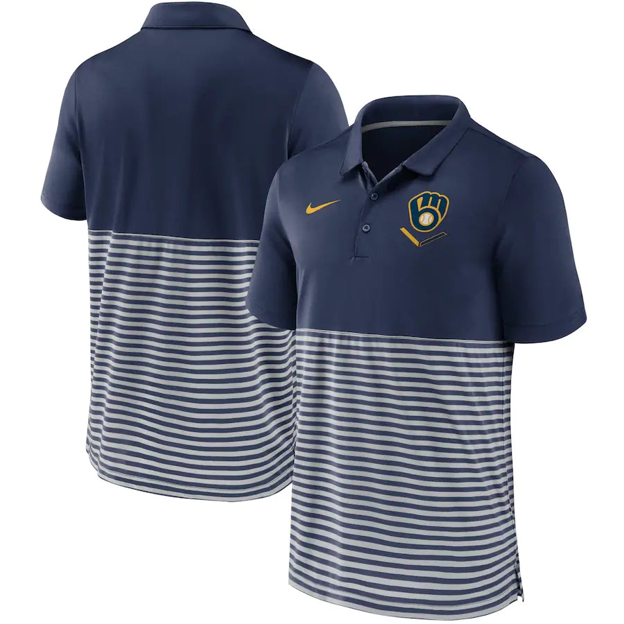 Milwaukee Brewers Blue Polo