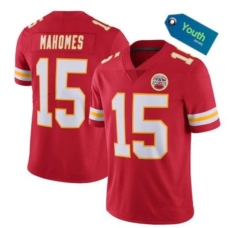Kansas City Chiefs Mahomes 15 Youth Jersey