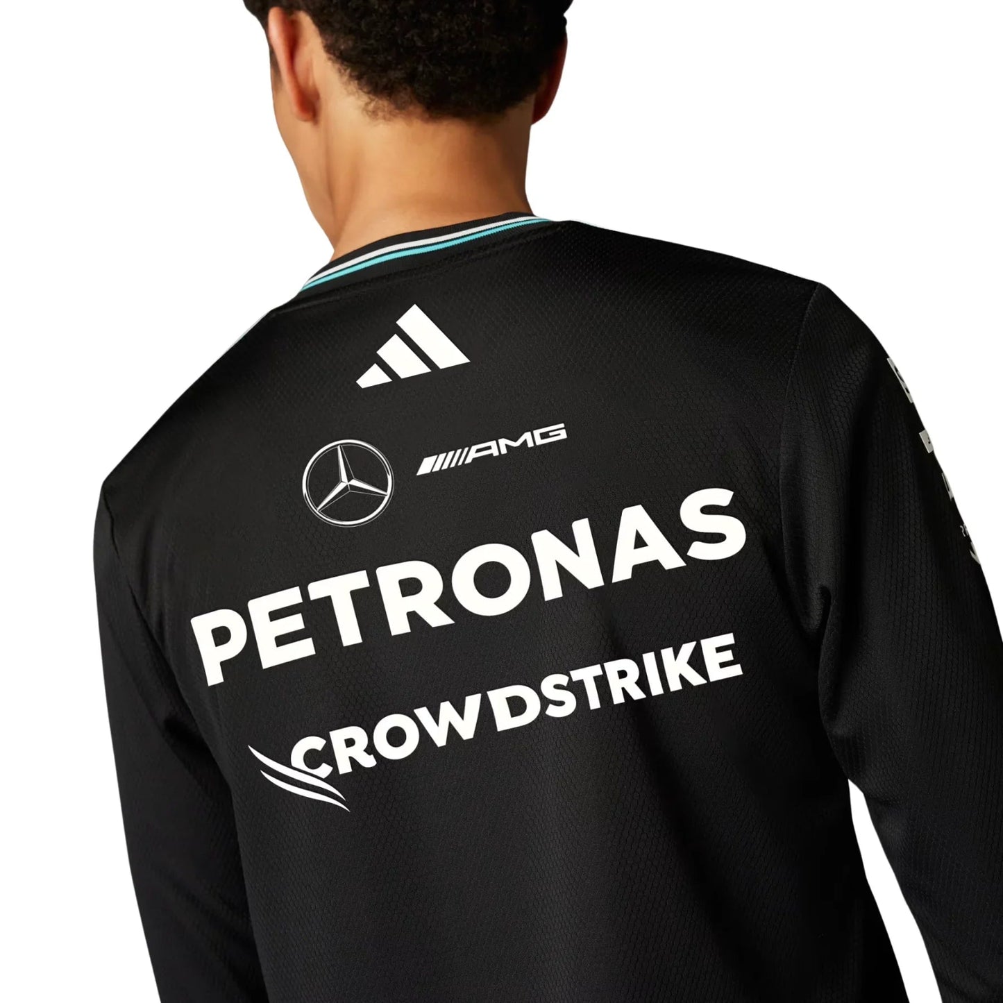 Long Sleeve Mercedes 2025 Black Jersey