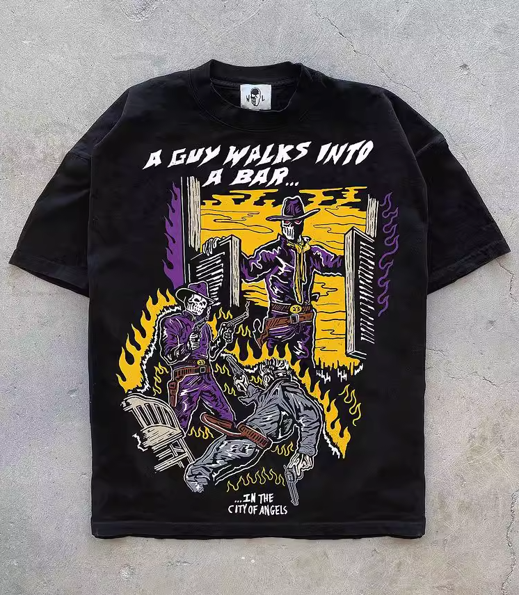 Warren Lotas NBA Los Angeles Lakers "Into a Bar" Tee