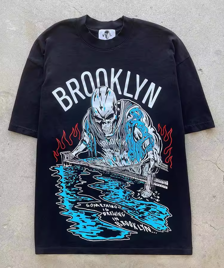Warren Lotas NBA Brooklyn Nets "Something is Brewing" Tee