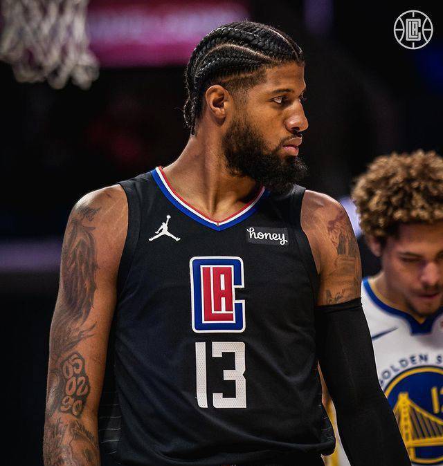 LA Clippers Jordan Black Paul George Jersey