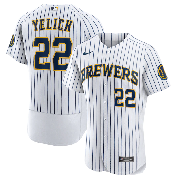 Milwaukee Brewers Authentic White Jersey