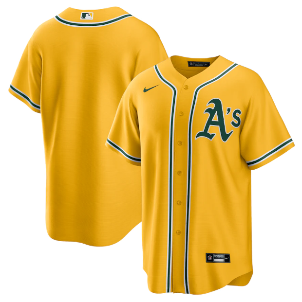 Oakland Athletics Yellow Jersey