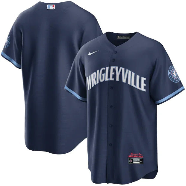 Chicago Cubs Navy Jersey