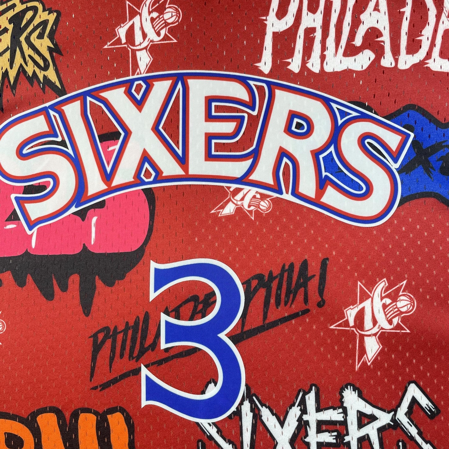 Swingman Slap Sicker Philadelphia 76ers Mitchell & Ness 1996/97 Jersey