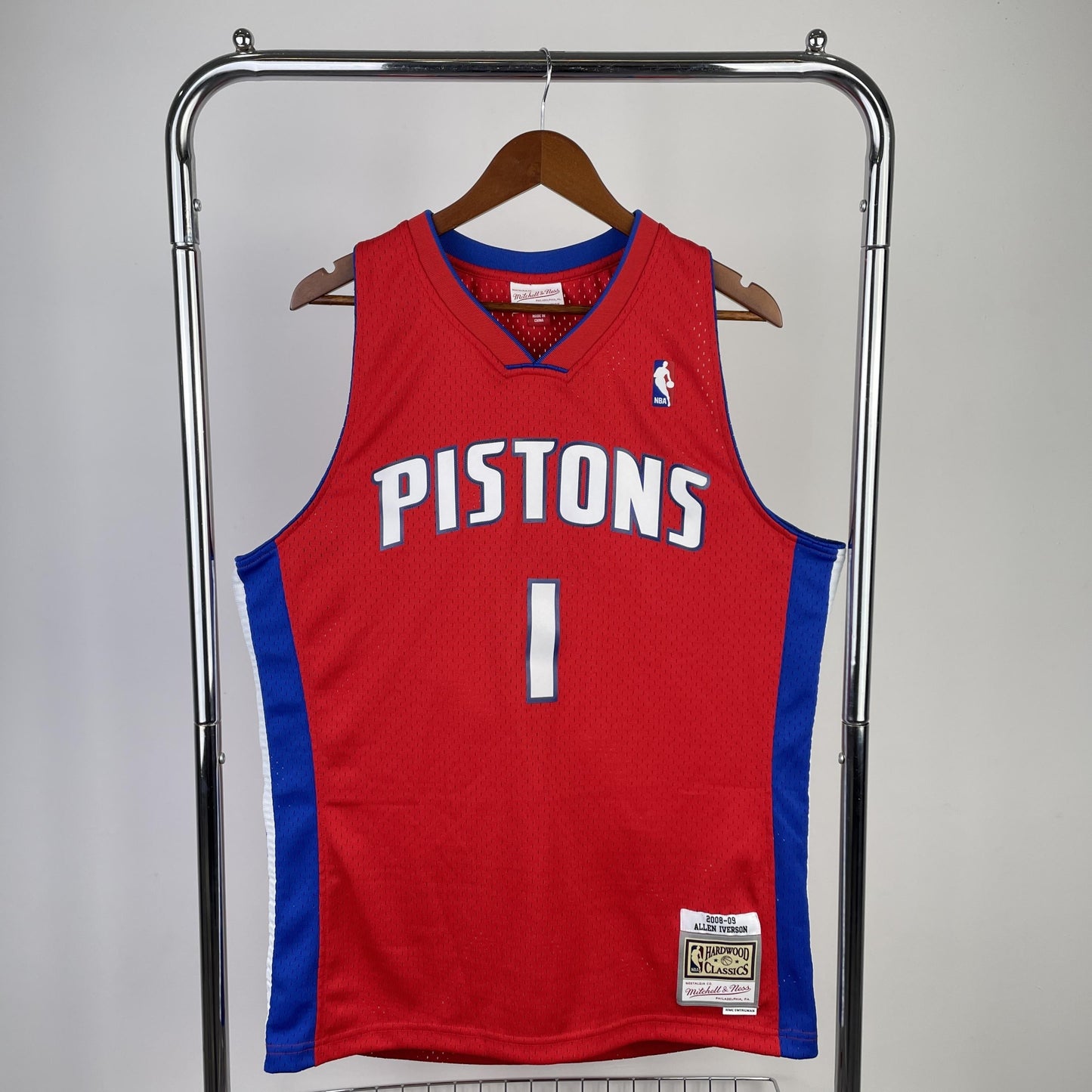 Swingman Detroit Pistons Mitchell & Ness Hardwood Classics 2008/09 Jersey