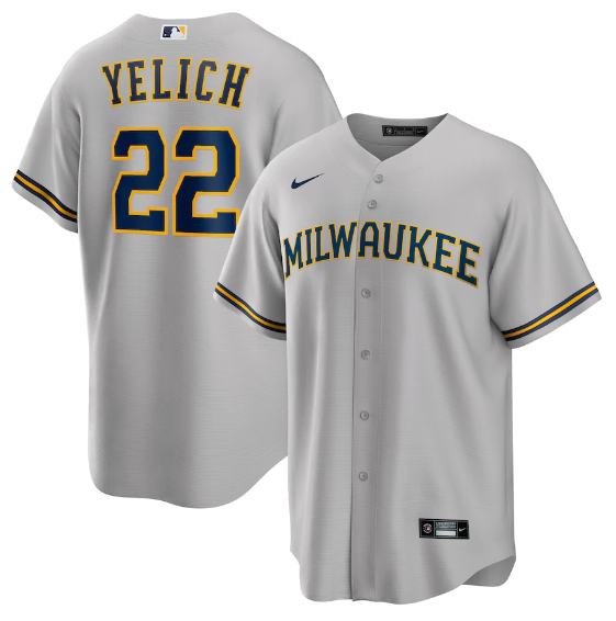 Milwaukee Brewers Gray Jersey