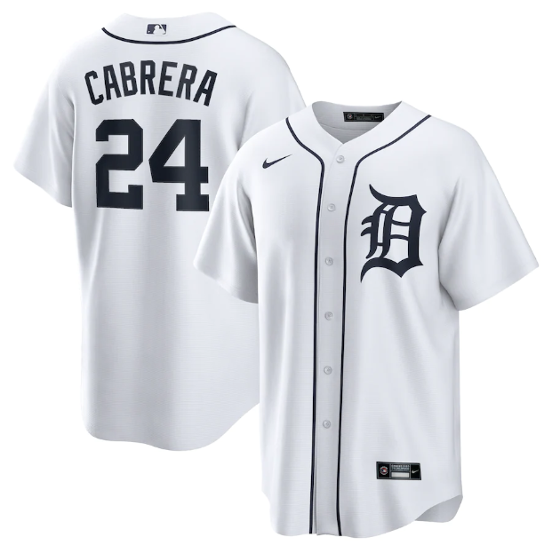 Detroit Tigers White Jersey