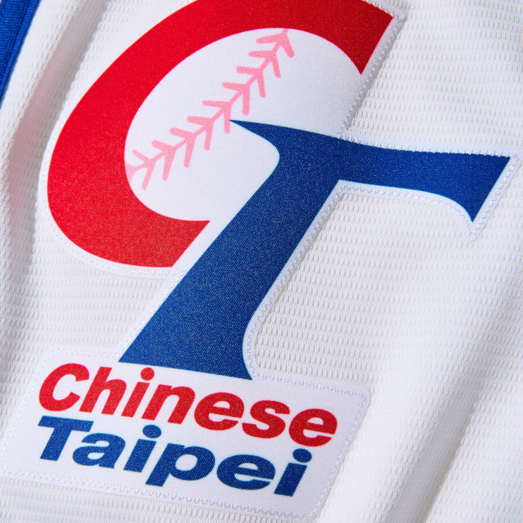 Chinese Taipei Baseball White 2026 World Baseball Classic Home Stadium Jersey