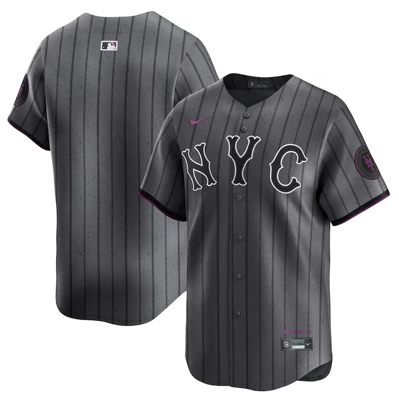New York Mets City Connect 2024 Grafito Jersey