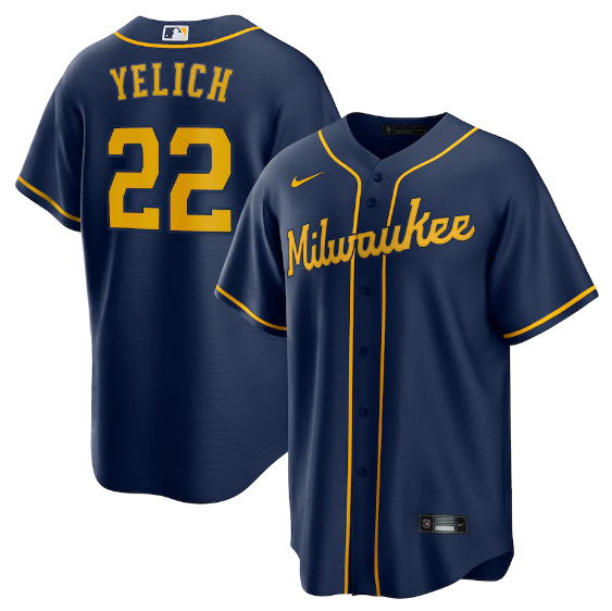 Milwaukee Brewers Blue Jersey