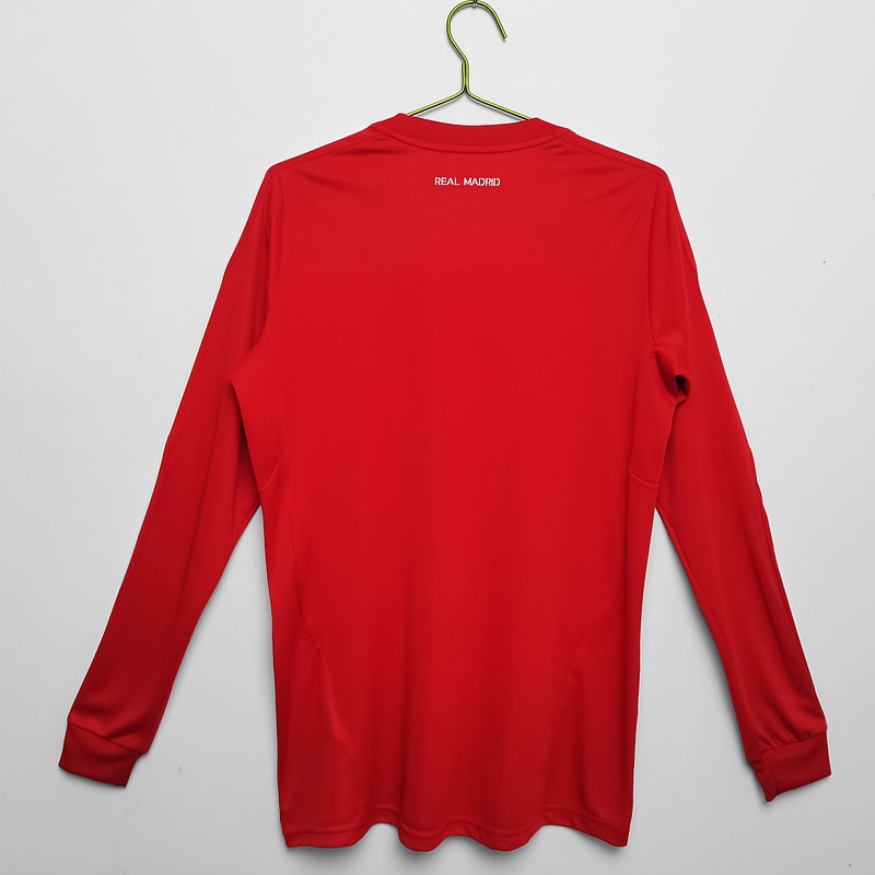 Real Madrid 2011∕12 Retro Long Sleeve Red Shirt