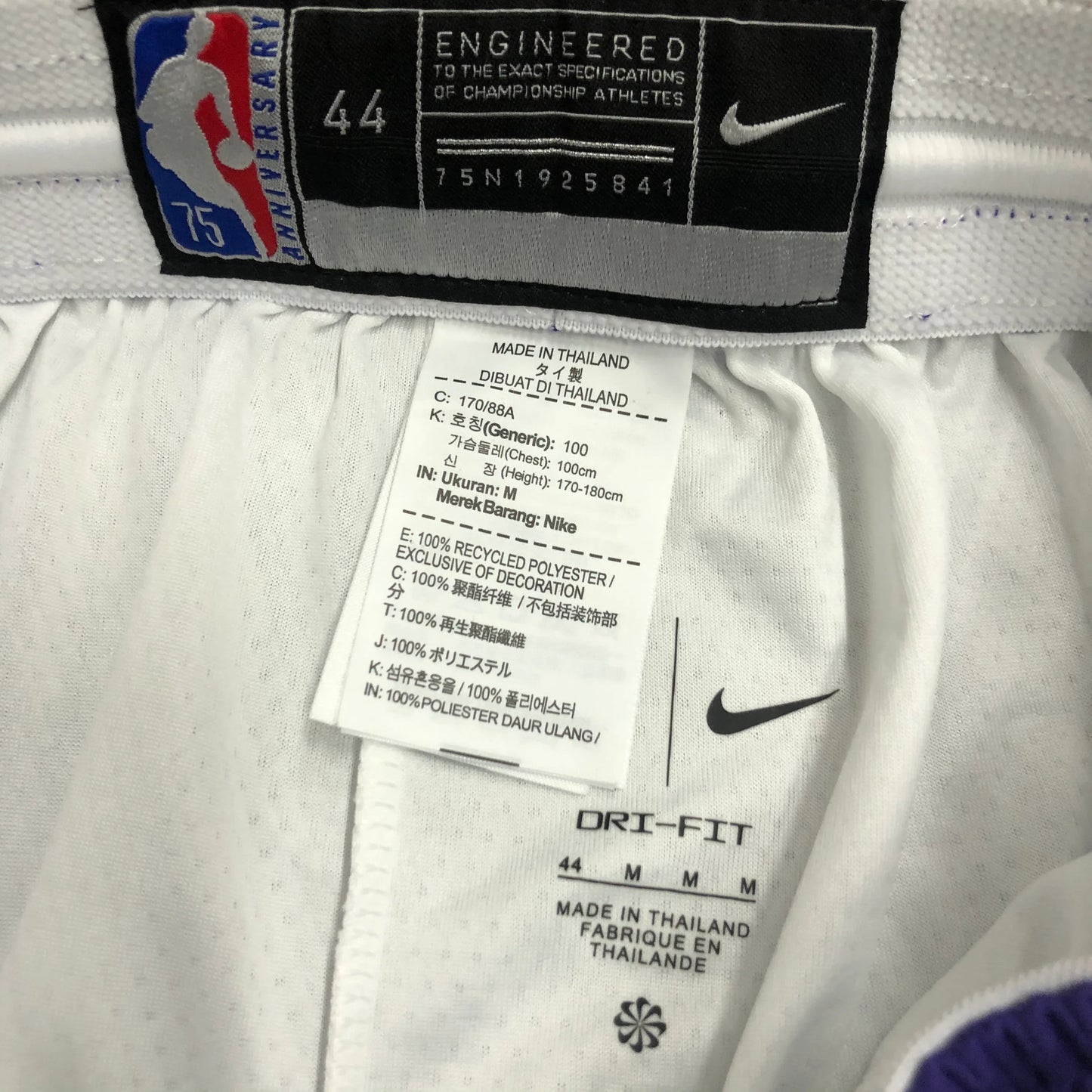 Los Angeles Lakers Association Edition Diamond 75th Shorts