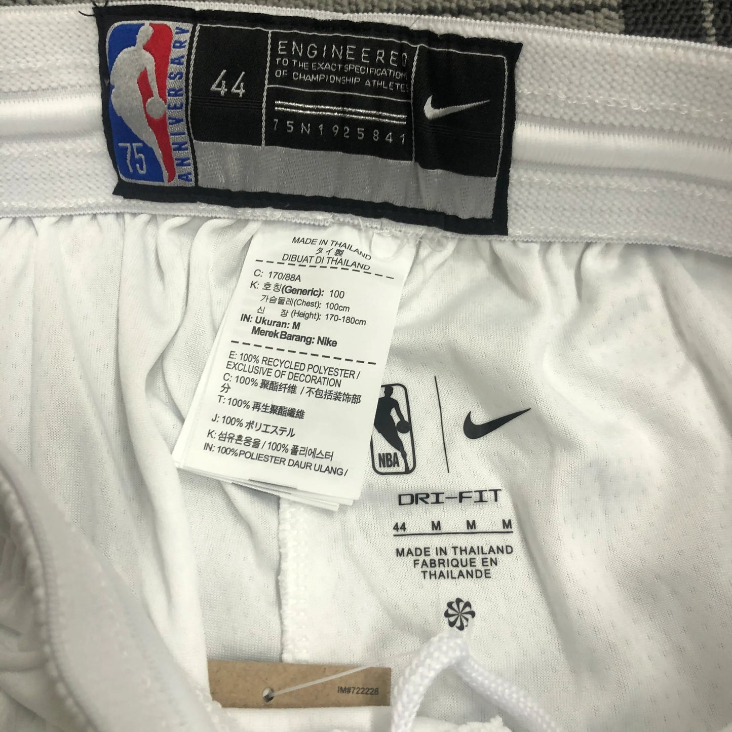 Brooklyn Nets Association Edition Diamond 75th Shorts