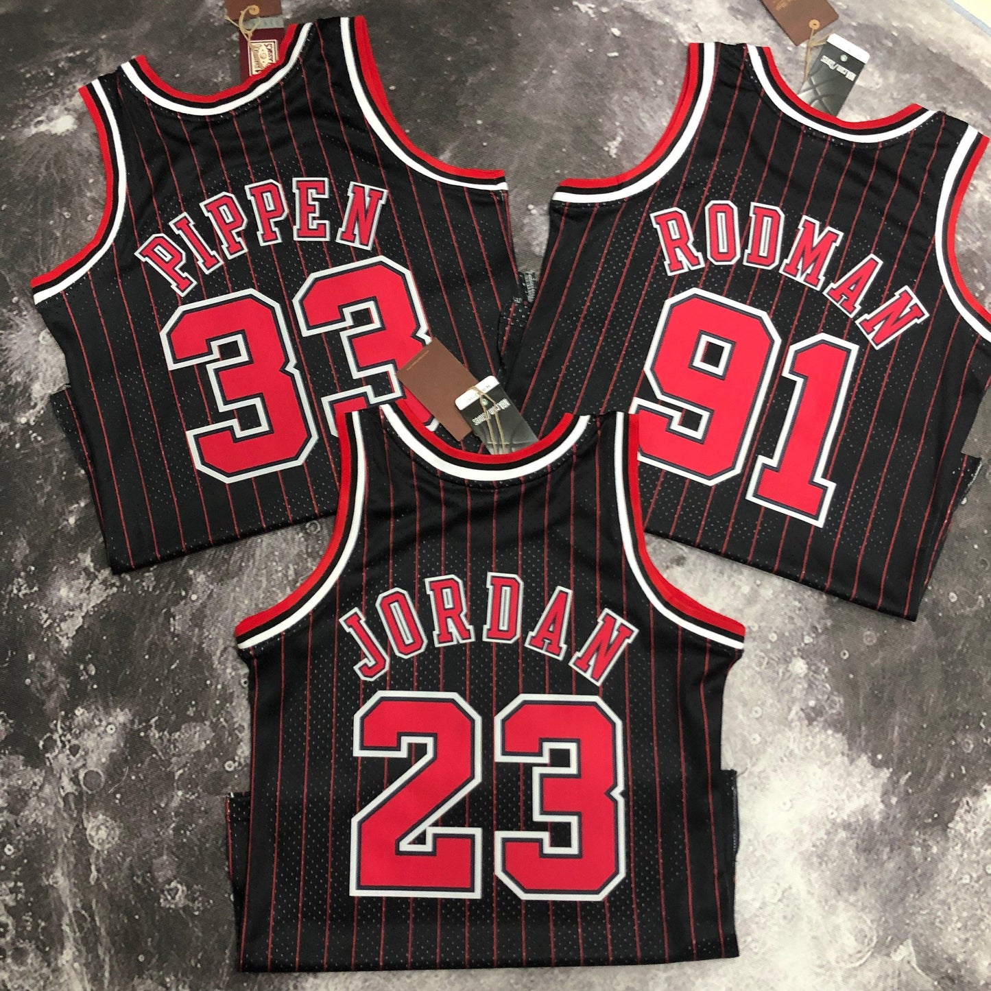 Swingman Chicago Bulls Mitchell & Ness Hardwood Classics 1995/96 Red/Black Jersey