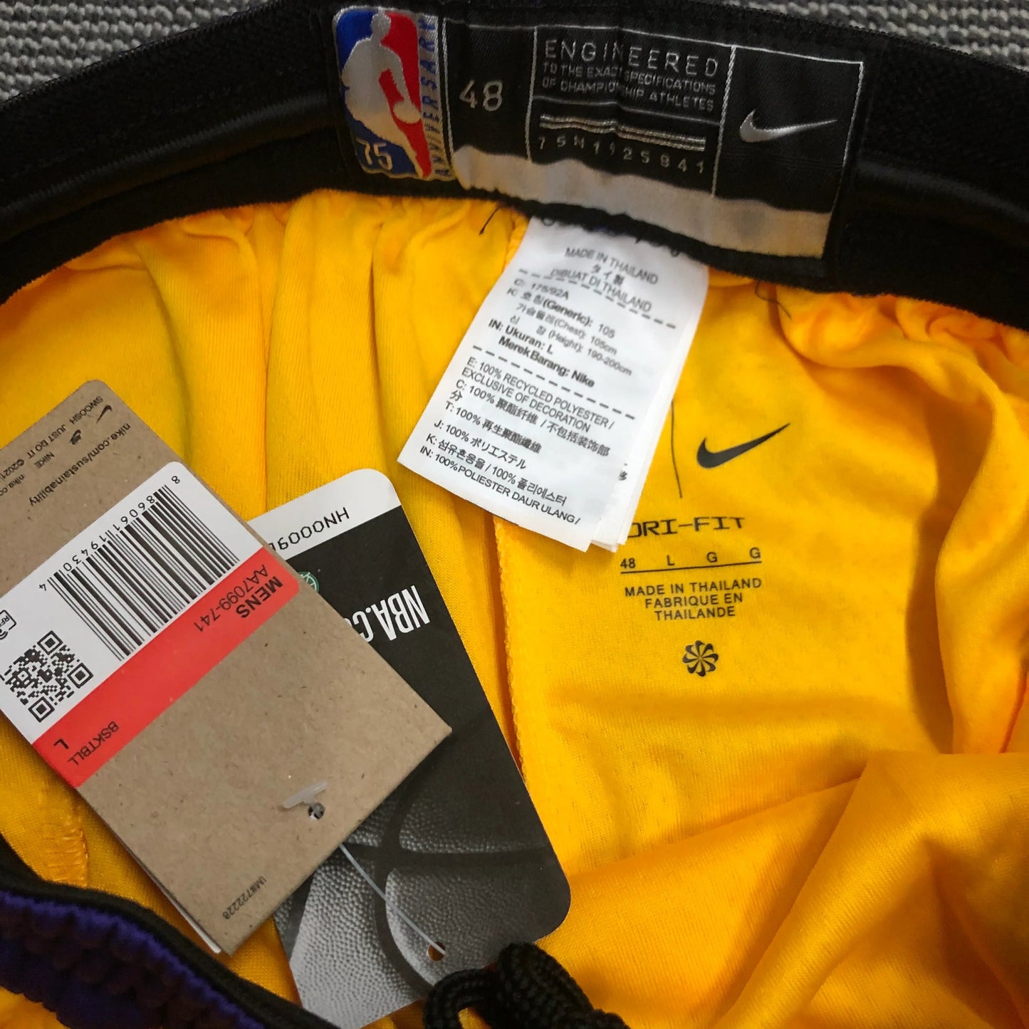 Los Angeles Lakers Icon Edition Diamond 75th Shorts