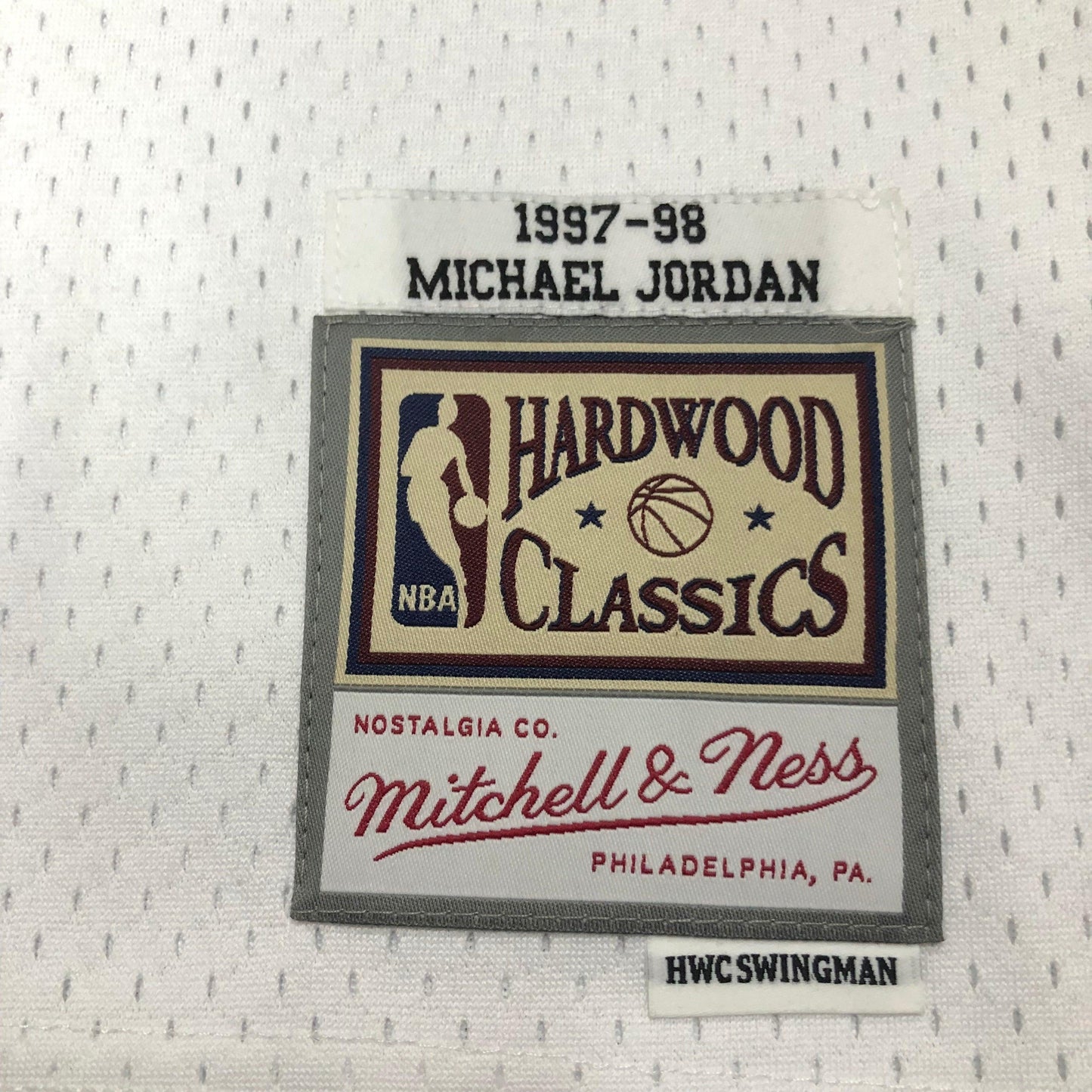 Swingman Chicago Bulls Mitchell & Ness Hardwood Classics 1997/98 White Jersey