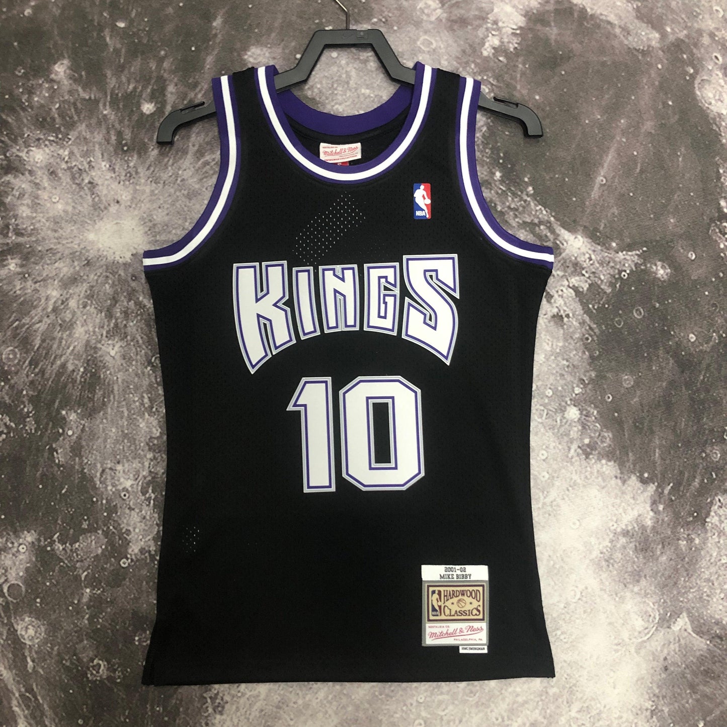 Swingman Sacramento Kings Mitchell & Ness Hardwood Classics 2001/02 Black Jersey