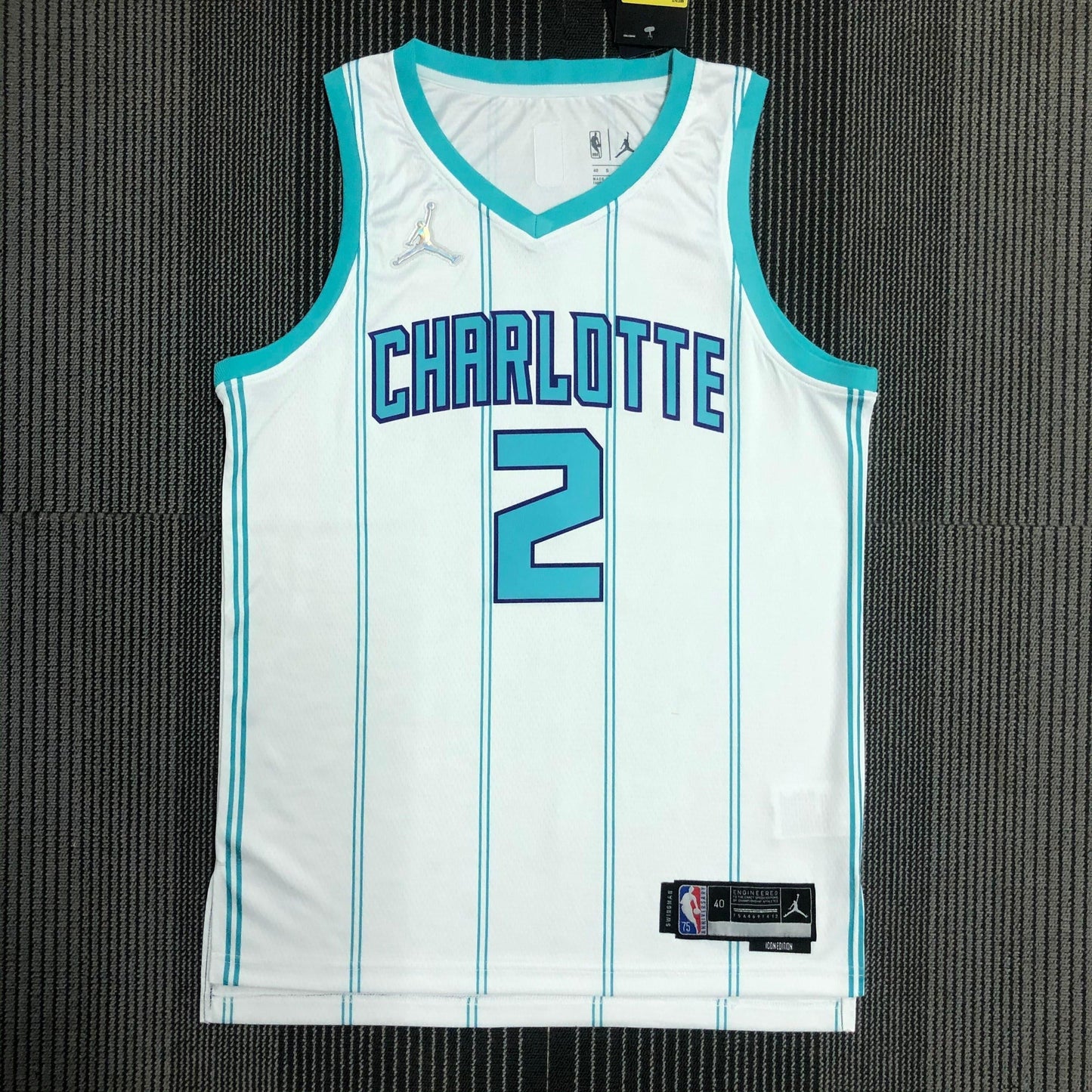 Charlotte Hornets Association Edition Diamante 75th Jersey