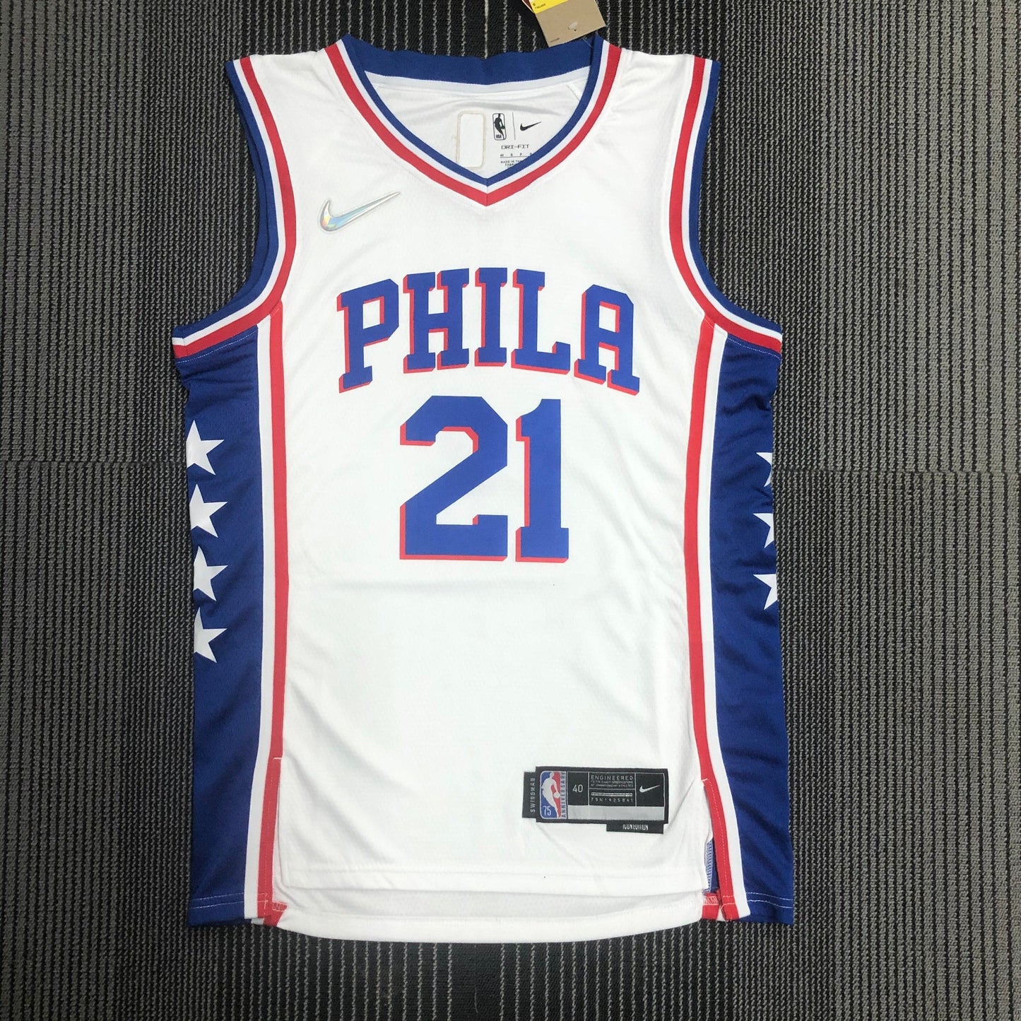 Philadelphia 76ers Association Edition Diamante 75th Jersey