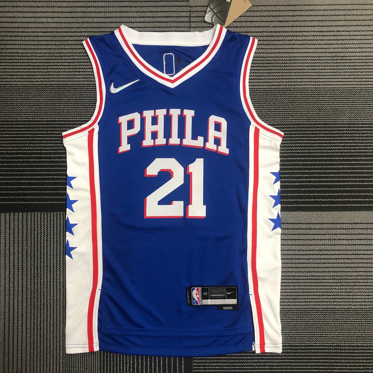 Philadelphia 76ers Icon Edition Diamante 75th Jersey