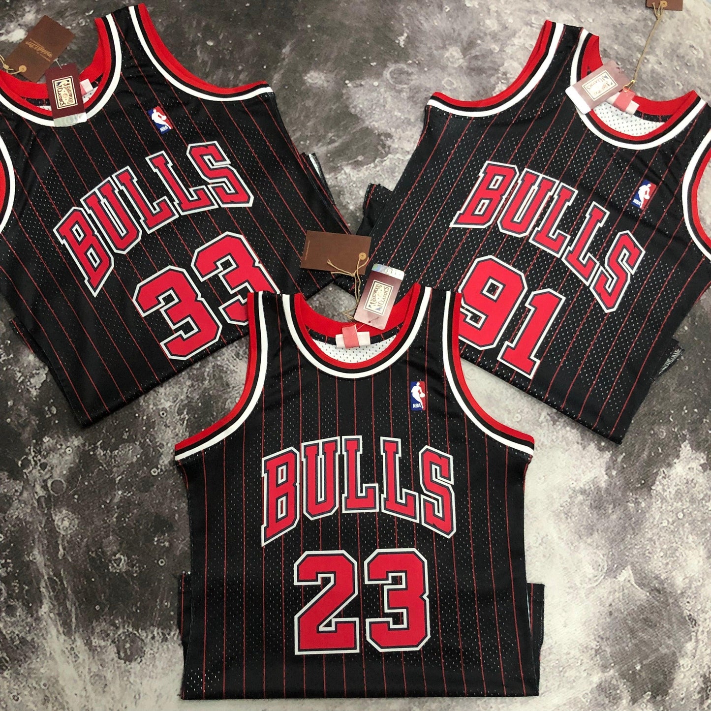 Swingman Chicago Bulls Mitchell & Ness Hardwood Classics 1995/96 Red/Black Jersey