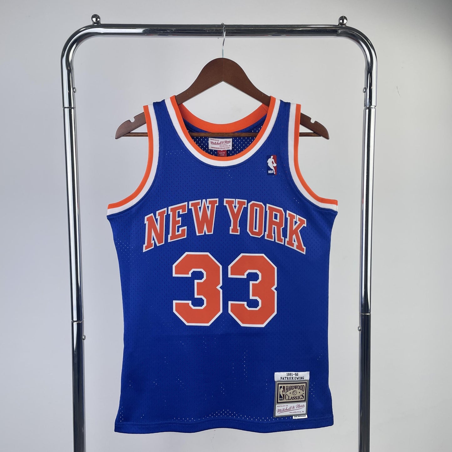 Swingman New York Knicks Mitchell & Ness Hardwood Classics 1991/92 Blue Jersey