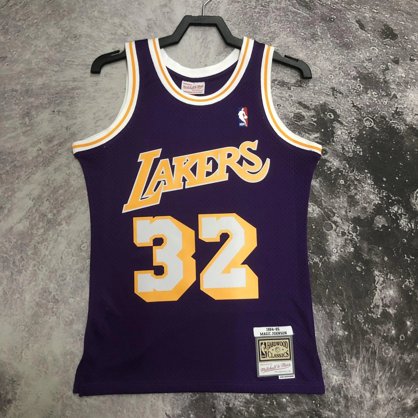 Swingman Los Angeles Lakers Mitchell & Ness Hardwood Classics 1984/85 Purple Jersey