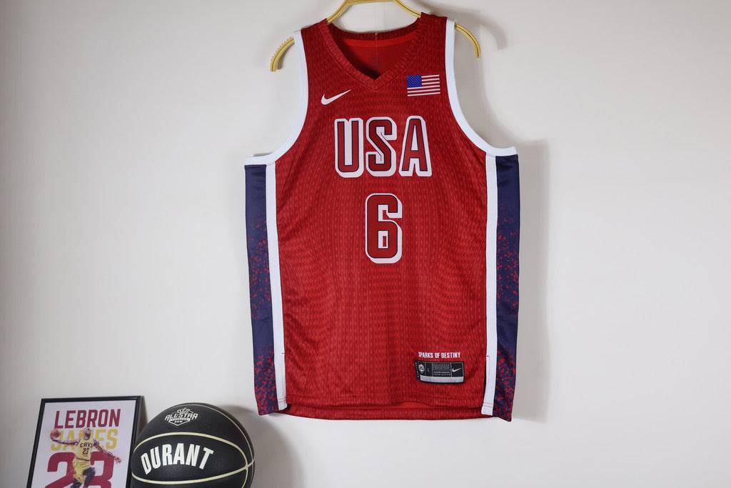 EUA Olympics Paris 2024 Dream Team Red Jersey