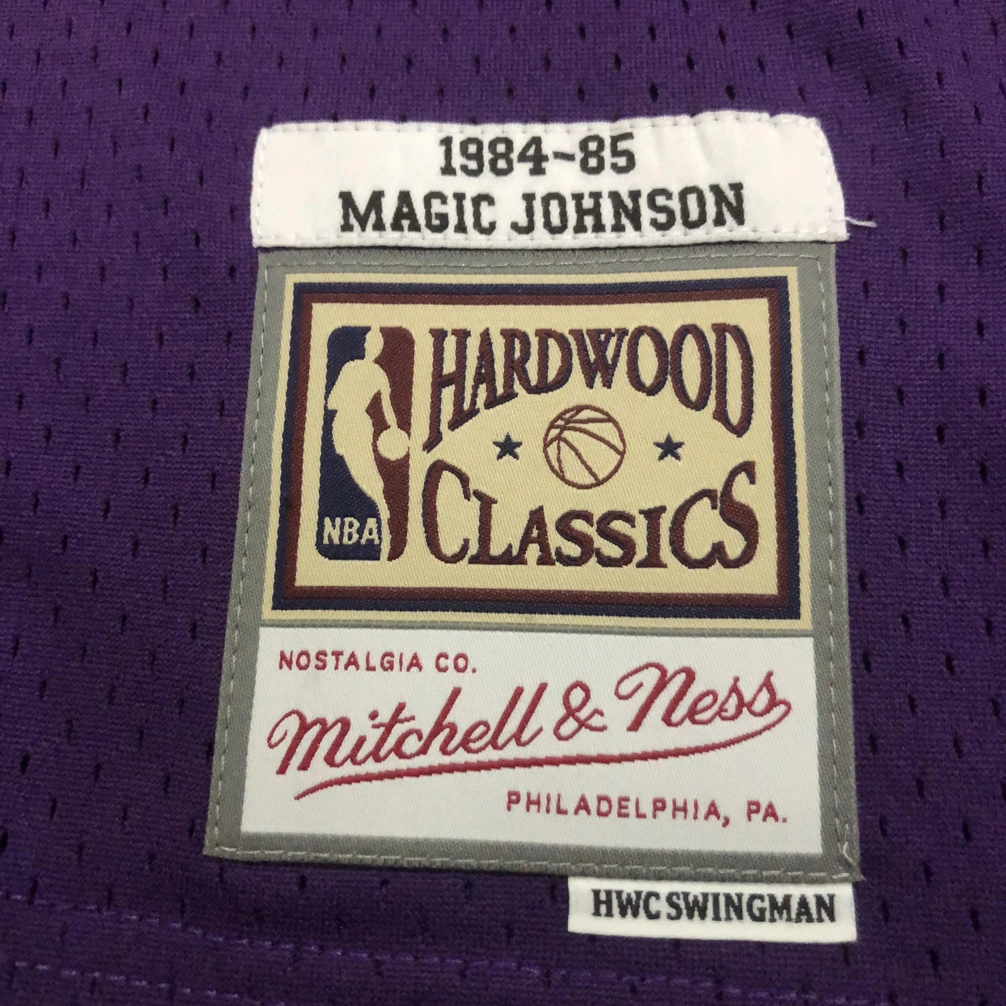 Swingman Los Angeles Lakers Mitchell & Ness Hardwood Classics 1984/85 Purple Jersey