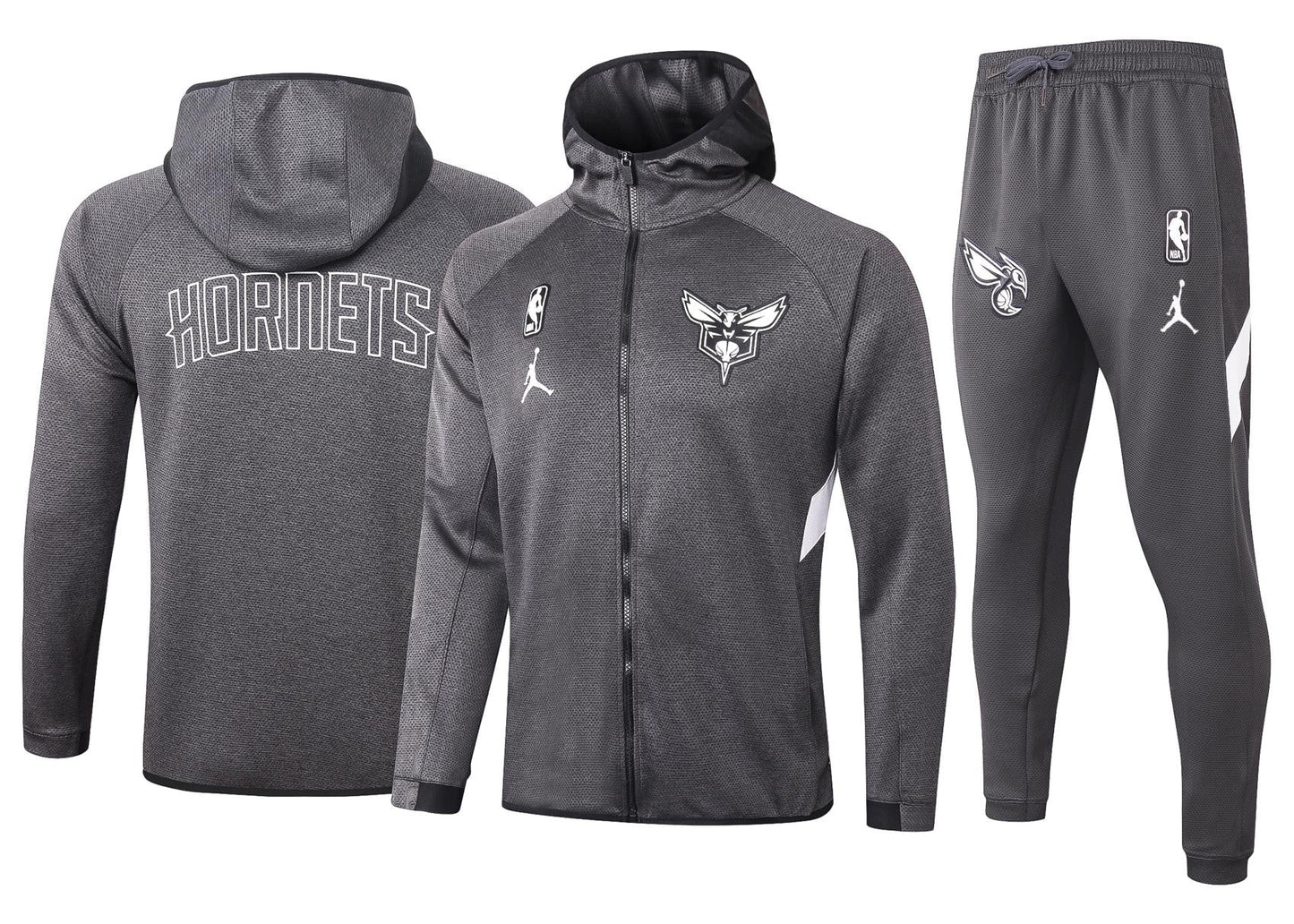Charlotte Hornets NBA Therma Flex Black Training Tracksuit