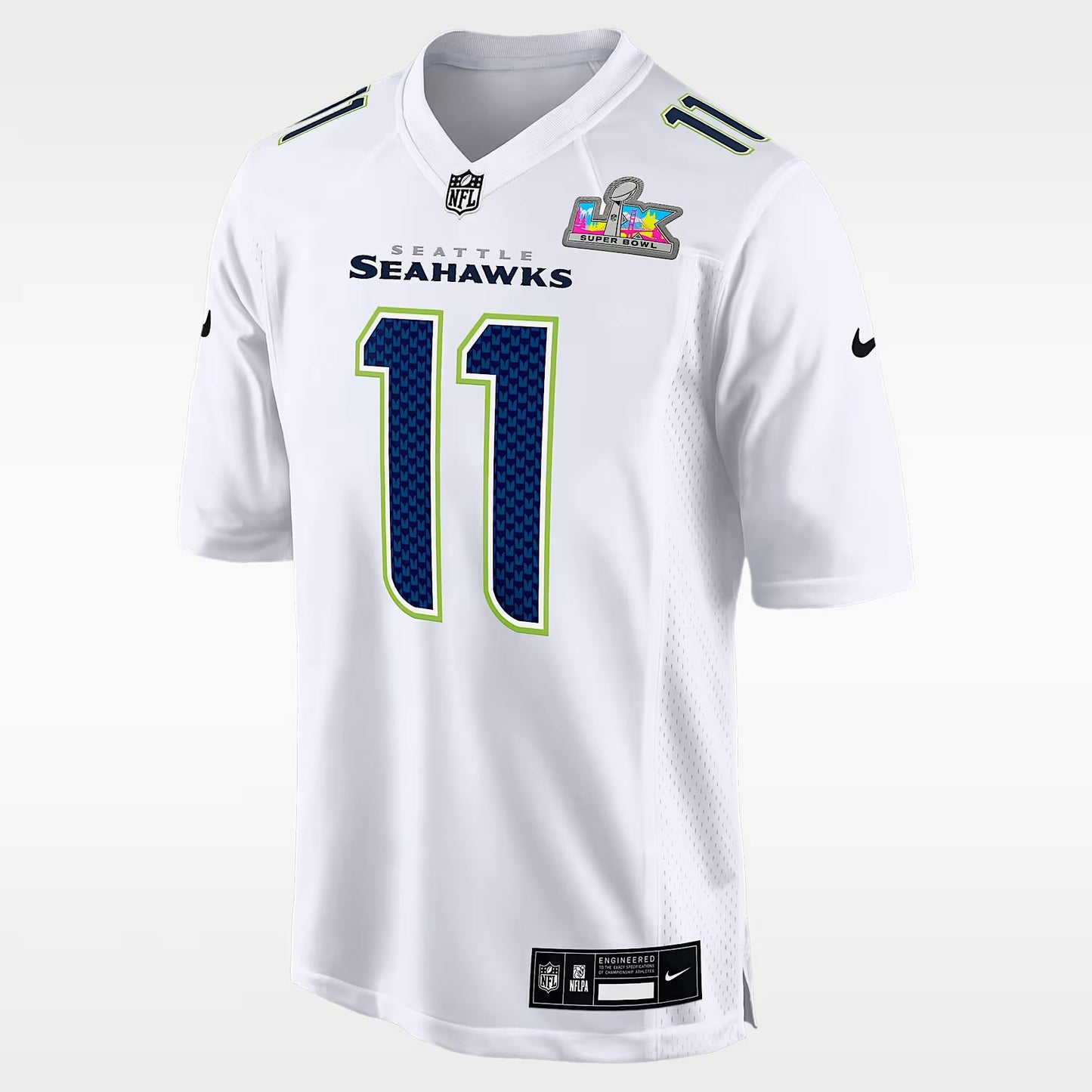 Seattle Seahawks Vapor F.U.S.E. Patch Super Bowl LX Limited White Jersey