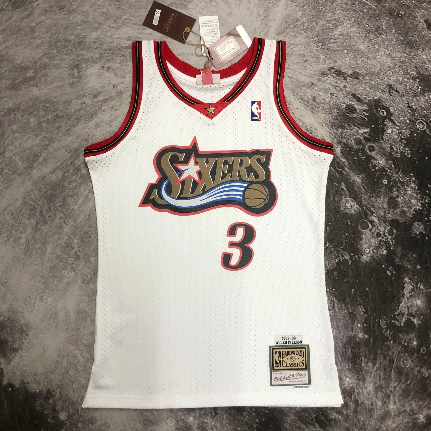 Swingman Philadelphia 76ers Mitchell & Ness Hardwood Classics 1997/98 Jersey