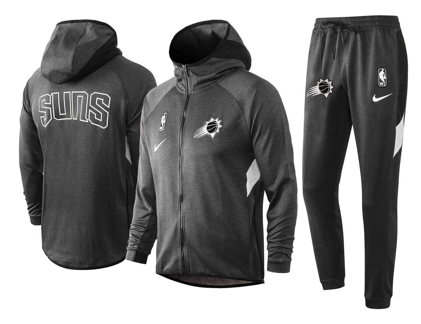 Phoenix Suns NBA Therma Flex Black Training Tracksuit