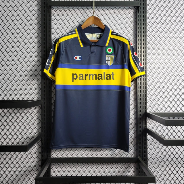 Parma Away 99/00 Parmalat Retro Dark Blue Shirt