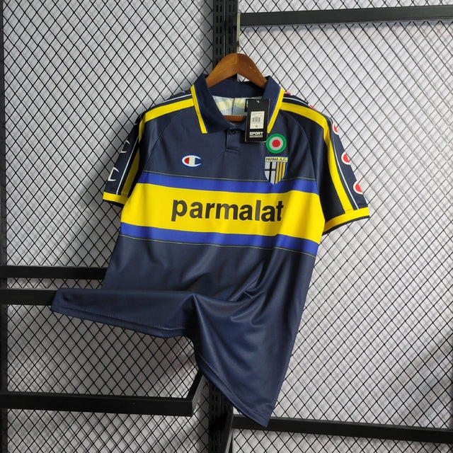 Parma Away 99/00 Parmalat Retro Dark Blue Shirt