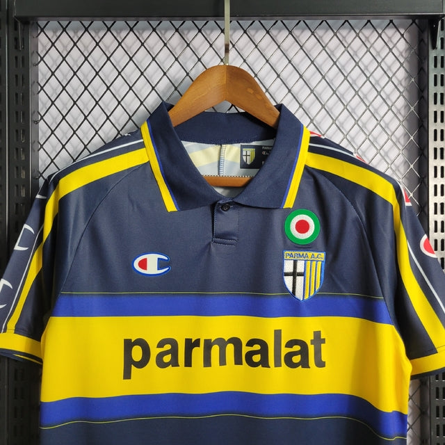 Parma Away 99/00 Parmalat Retro Dark Blue Shirt