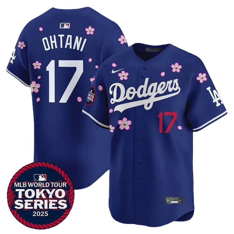 Dodgers x Takashi Murakami Tokyo Series 2025 Blue Jersey