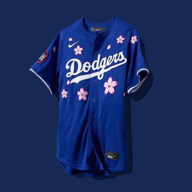 Dodgers x Takashi Murakami Tokyo Series 2025 Blue Jersey