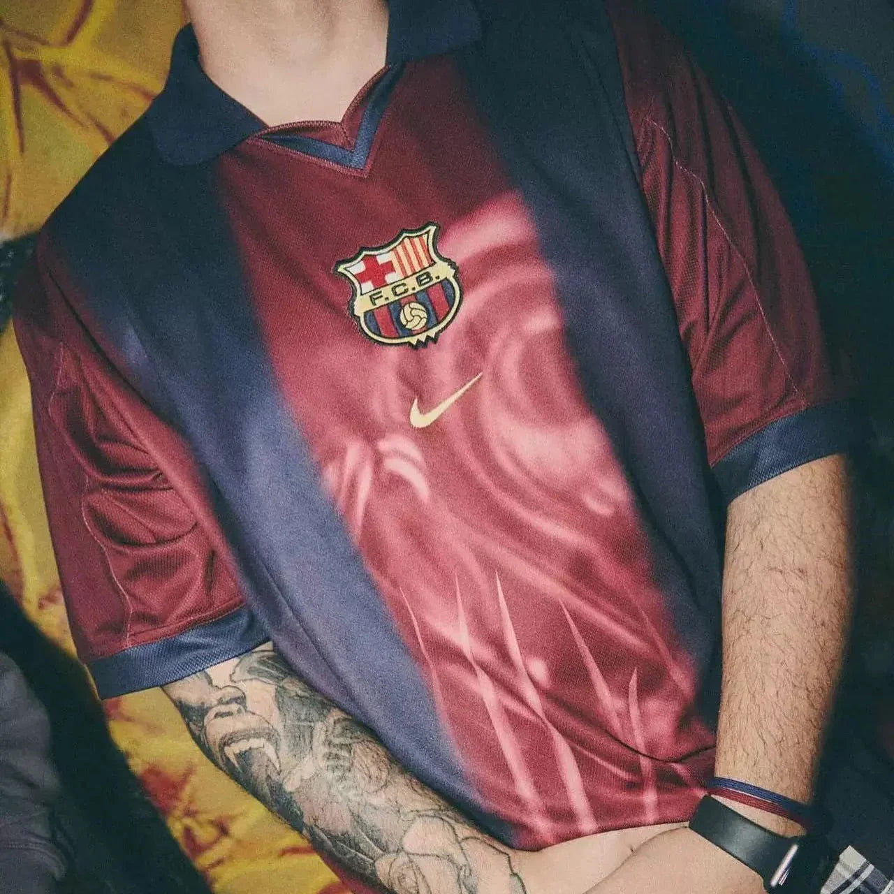 CJ x Barcelona Retro 2000/01 Home Skeleton Jersey