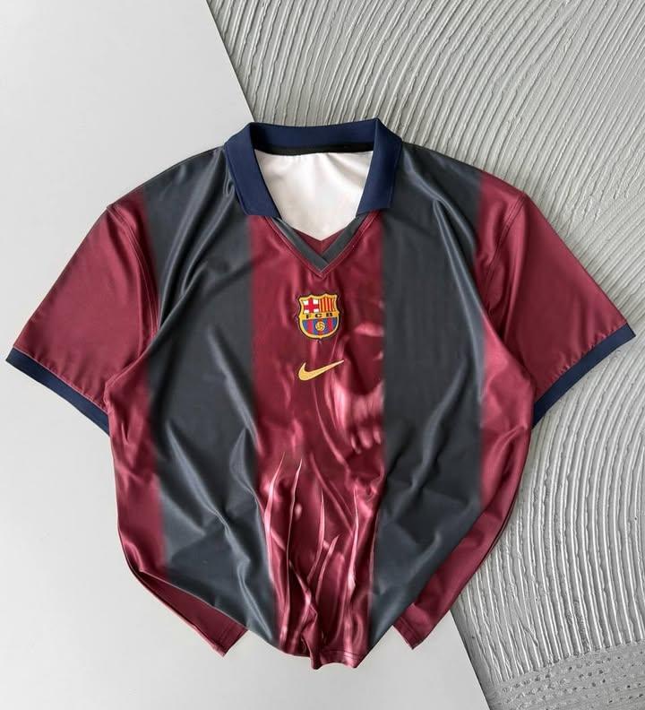 CJ x Barcelona Retro 2000/01 Home Skeleton Jersey