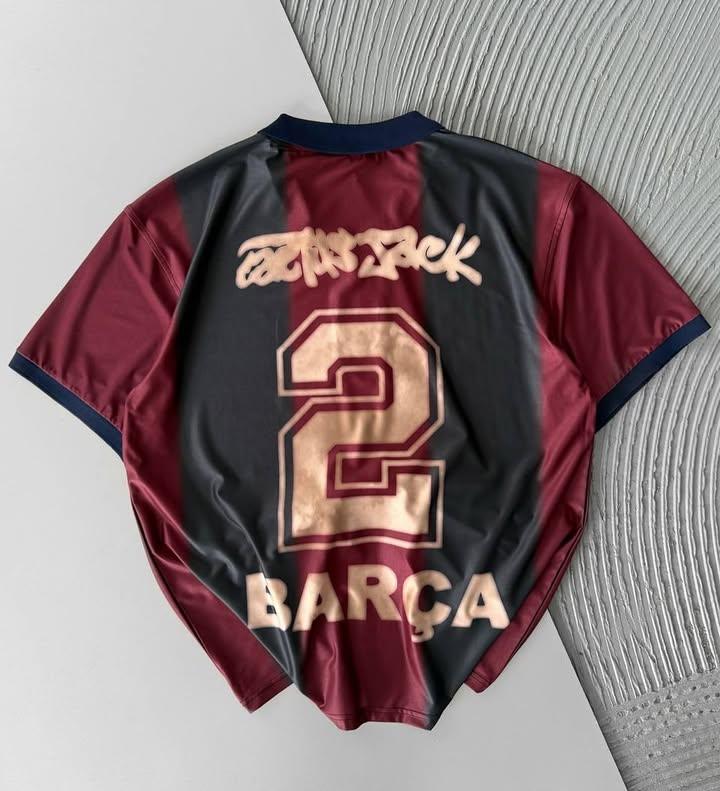 CJ x Barcelona Retro 2000/01 Home Skeleton Jersey