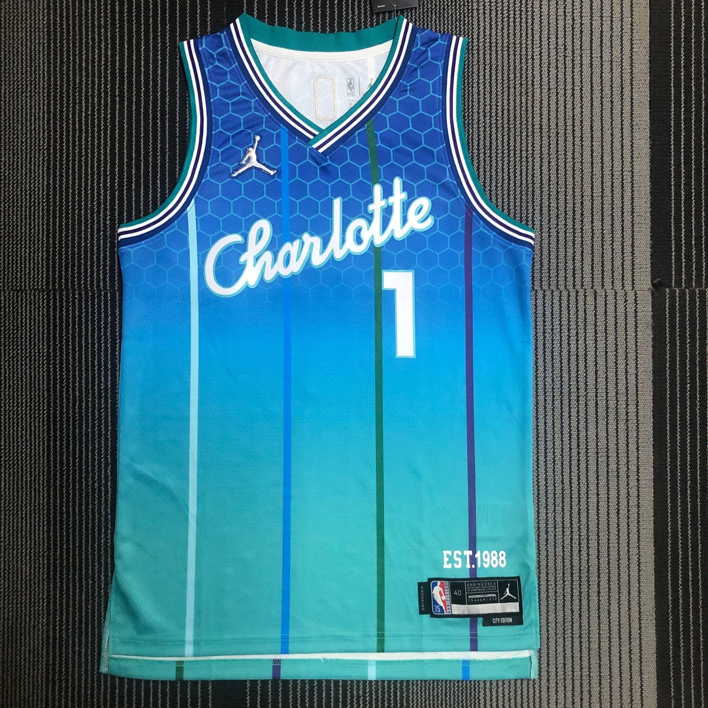 Charlotte Hornets City Edition Diamante 75th Jersey
