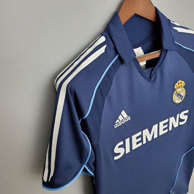 Real Madrid 05/06 adidas Retro Blue Shirt