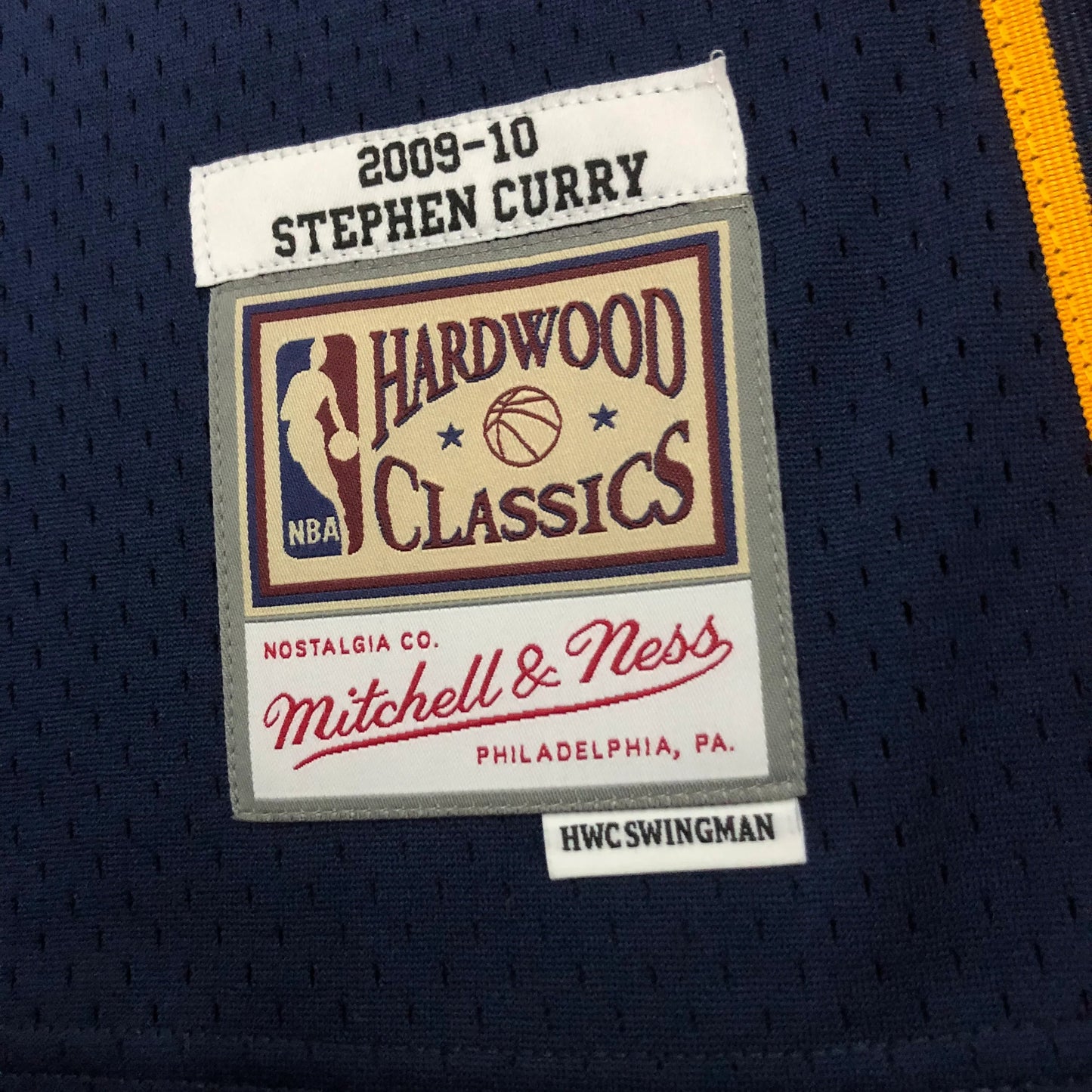 Swingman Golden State Warriors Mitchell & Ness Hardwood Classics 2009/10 Blue Jersey