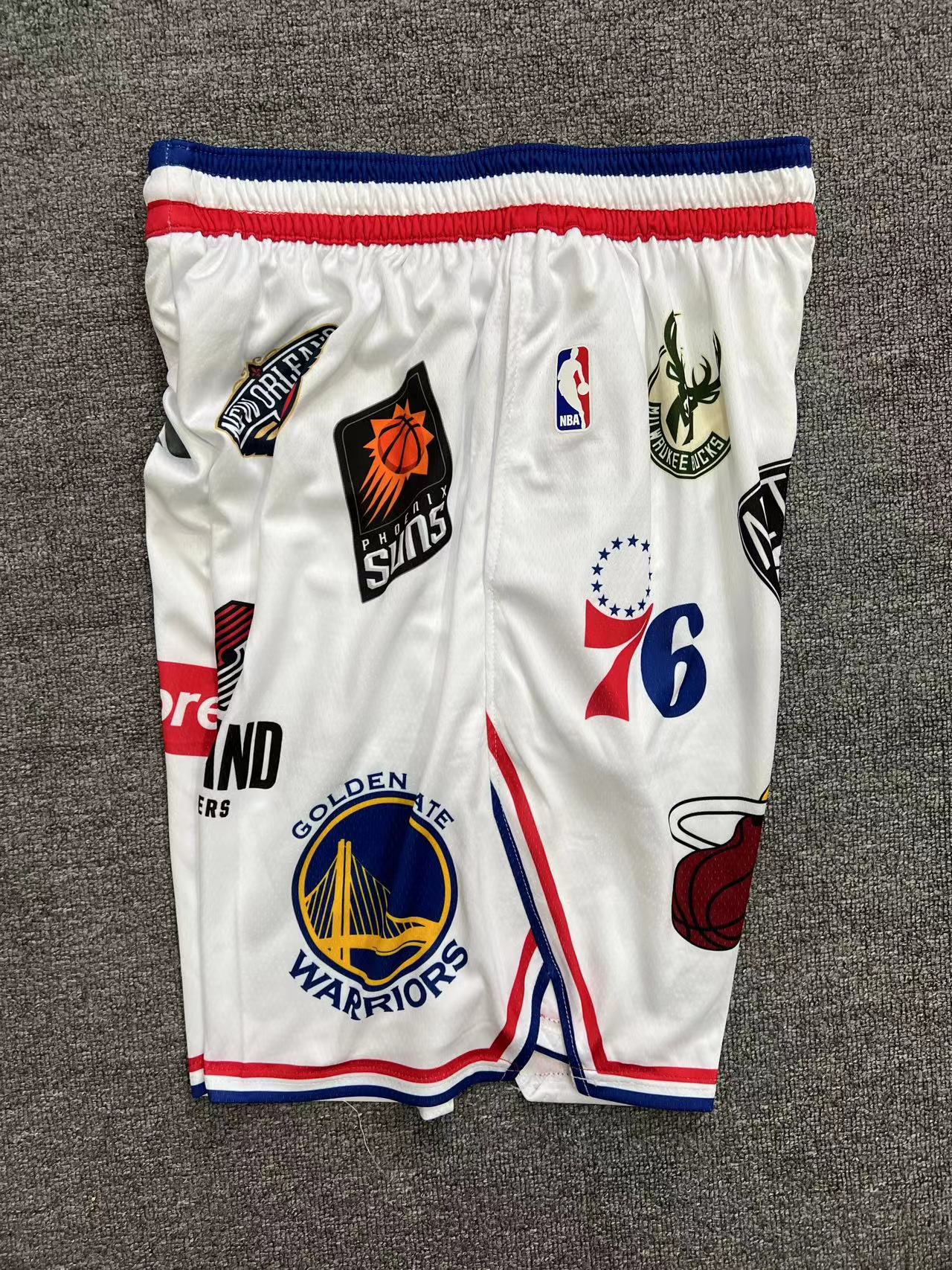 Supreme x NBA White Shorts