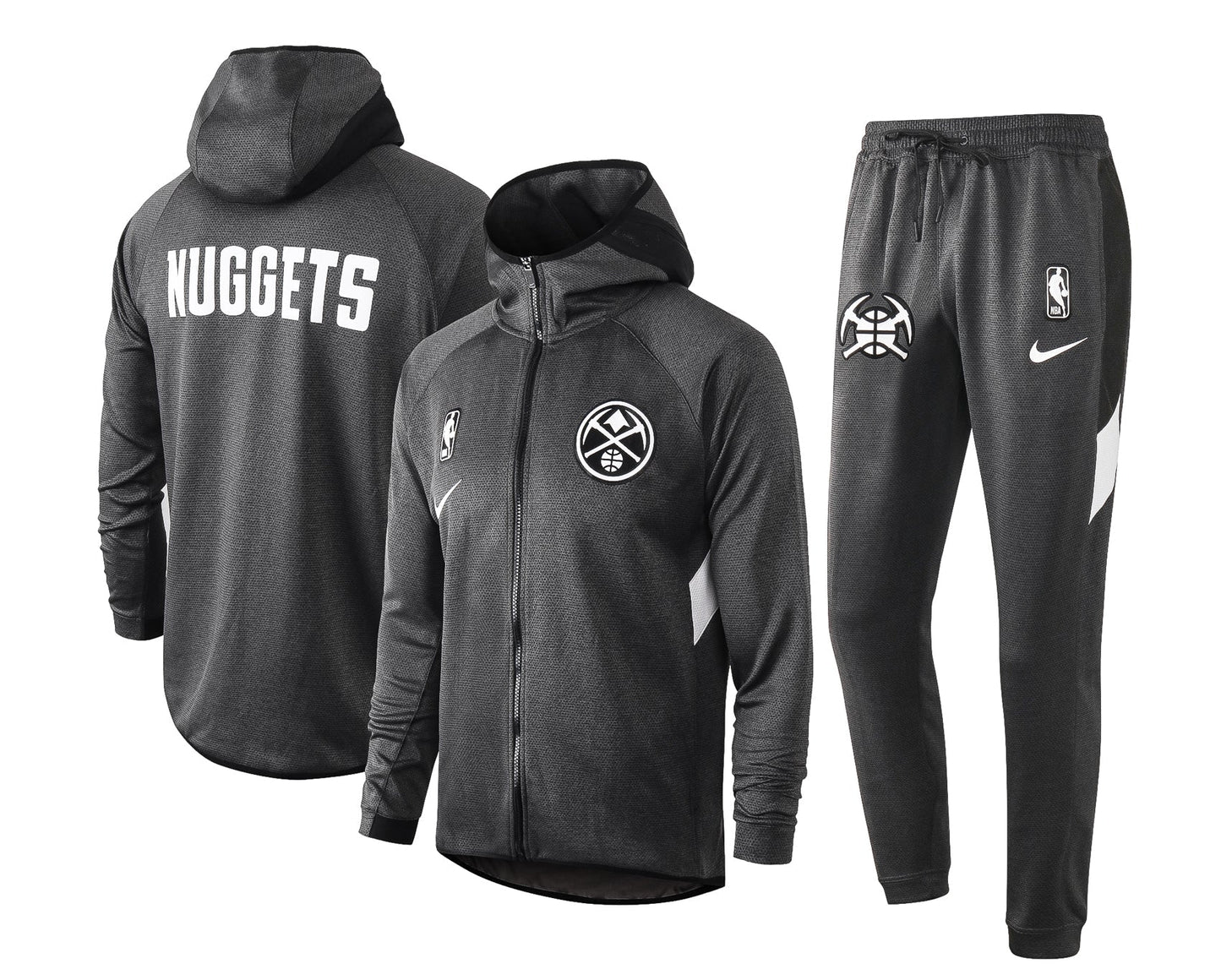 Denver Nuggets NBA Therma Flex Black Training Tracksuit